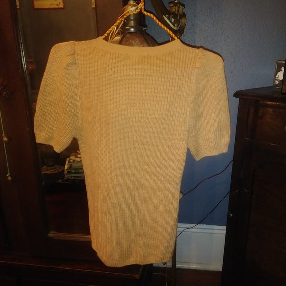 Express Puff Sleeve Short Sleeved Sweater - Picture 3 of 4